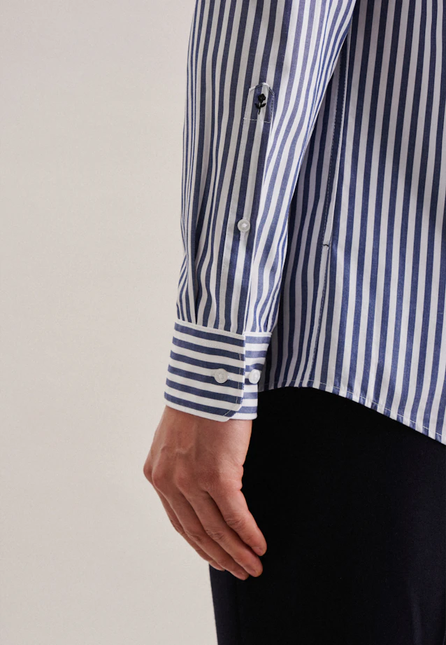 Regular Business shirt Stripe in Medium Blue |  Seidensticker Onlineshop