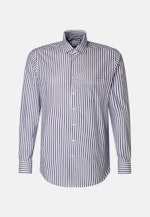 Chemise Business Regular Chambray Col Kent in Bleu Moyen |  Seidensticker Onlineshop