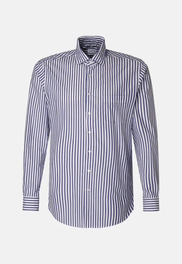 Regular Business shirt Stripe in Medium Blue |  Seidensticker Onlineshop