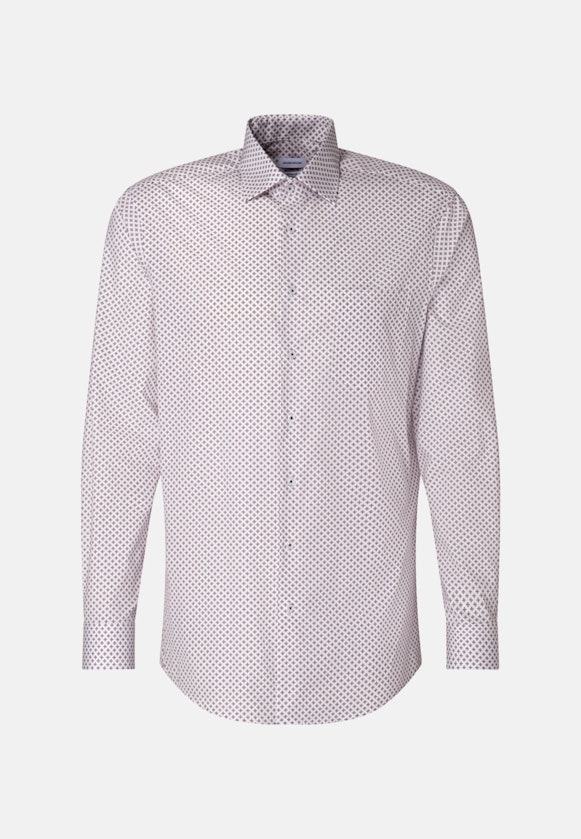 Regular Business Hemd Druck in Rot |  Seidensticker Onlineshop