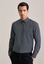Regular Chemise d'affaires Imprimé in Bleu Foncé |  Seidensticker Onlineshop