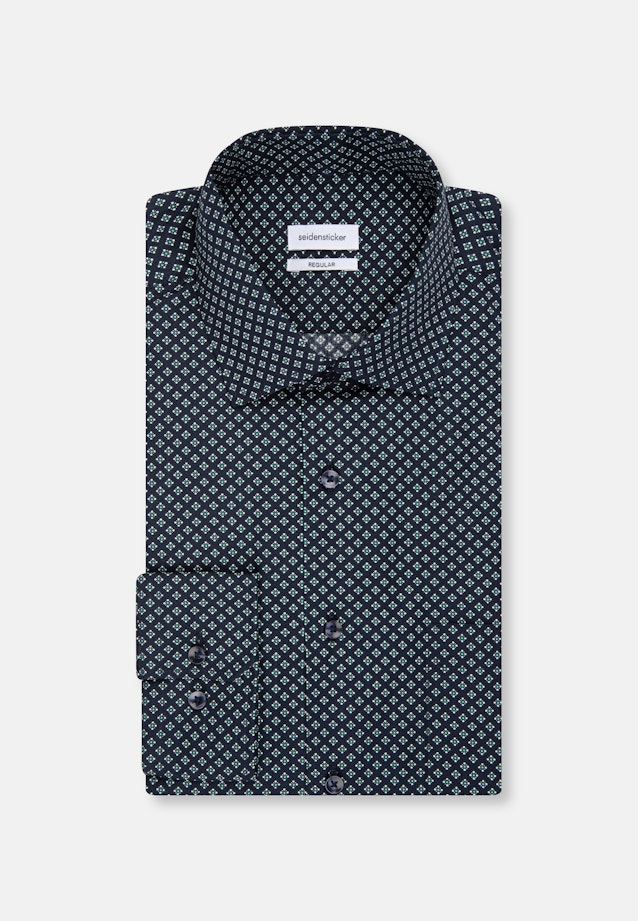 Regular Chemise d'affaires Imprimé in Bleu Foncé |  Seidensticker Onlineshop
