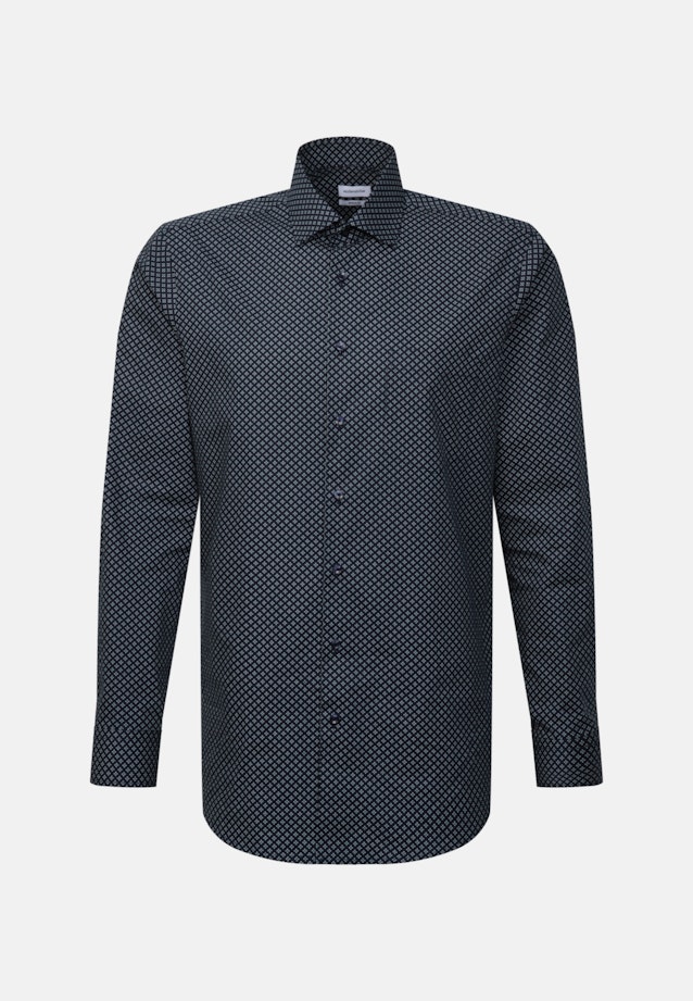 Regular Chemise d'affaires Imprimé in Bleu Foncé |  Seidensticker Onlineshop