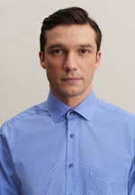 Regular Chemise d'affaires Imprimé in Bleu Clair |  Seidensticker Onlineshop