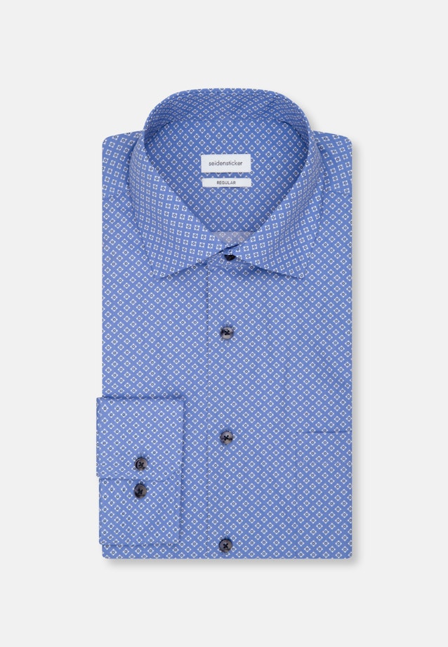 Regular Chemise d'affaires Imprimé in Bleu Clair |  Seidensticker Onlineshop