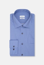 Regular Chemise d'affaires Imprimé in Bleu Clair |  Seidensticker Onlineshop
