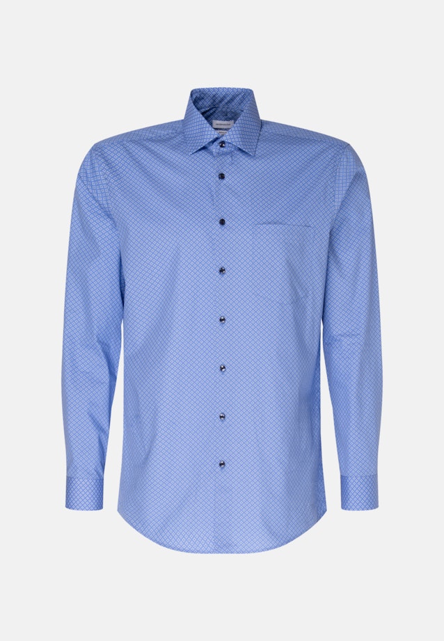 Regular Chemise d'affaires Imprimé in Bleu Clair |  Seidensticker Onlineshop