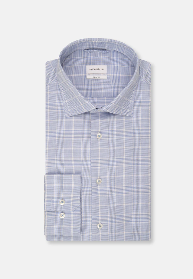 Shaped Business Hemd Karo in Hellblau |  Seidensticker Onlineshop