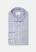 Shaped Business Hemd Karo in Hellblau |  Seidensticker Onlineshop