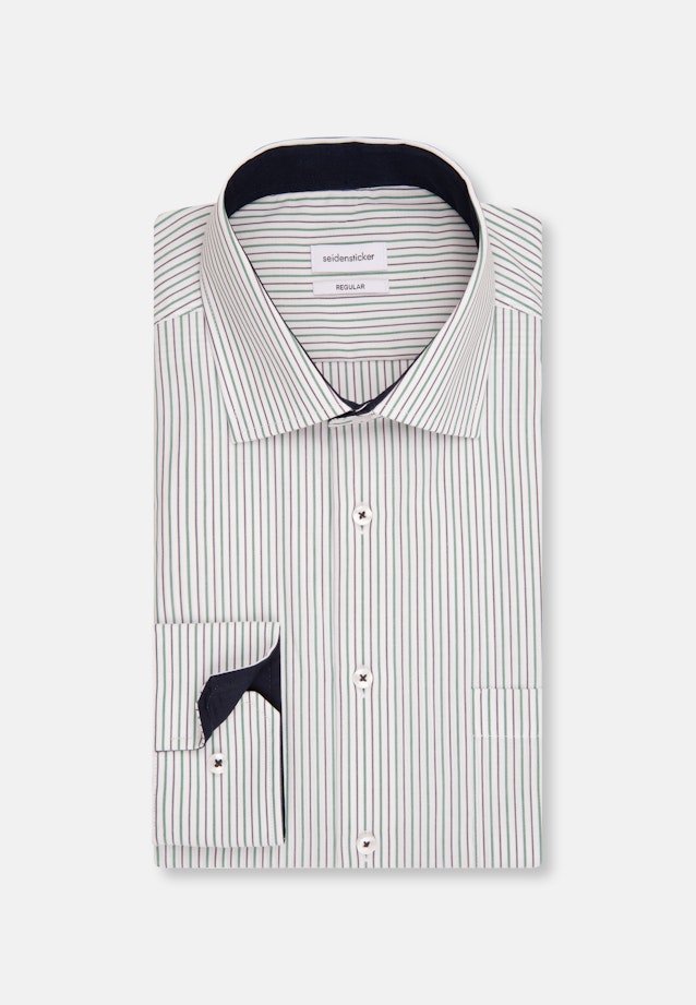 Regular Business Hemd Streifen in Grün |  Seidensticker Onlineshop