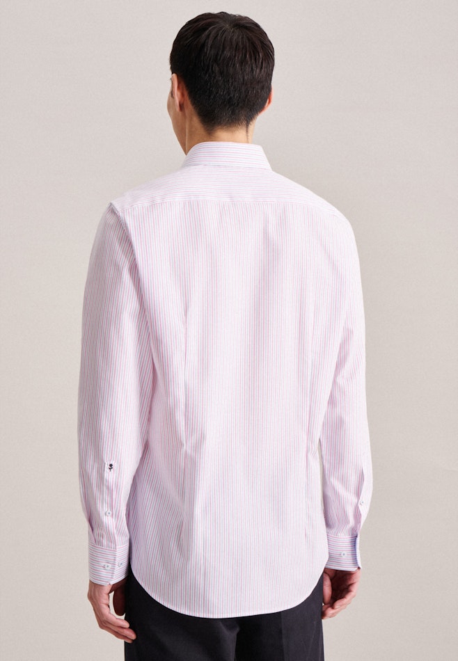 Non-iron Poplin Business Shirt in Shaped with Kent-Collar in Pink | Seidensticker online shop