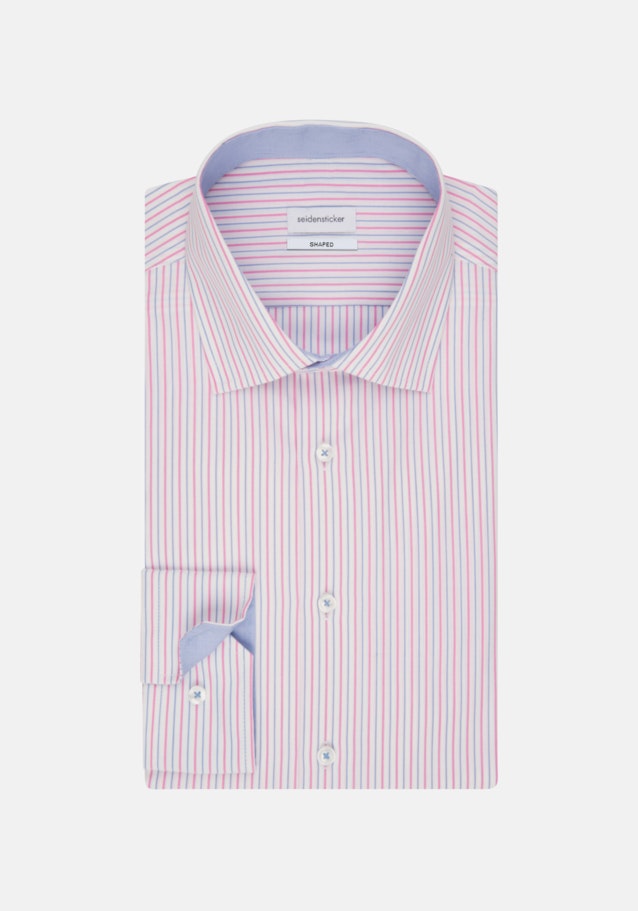 Non-iron Popeline Business overhemd in Shaped with Kentkraag in Roze/Pink |  Seidensticker Onlineshop