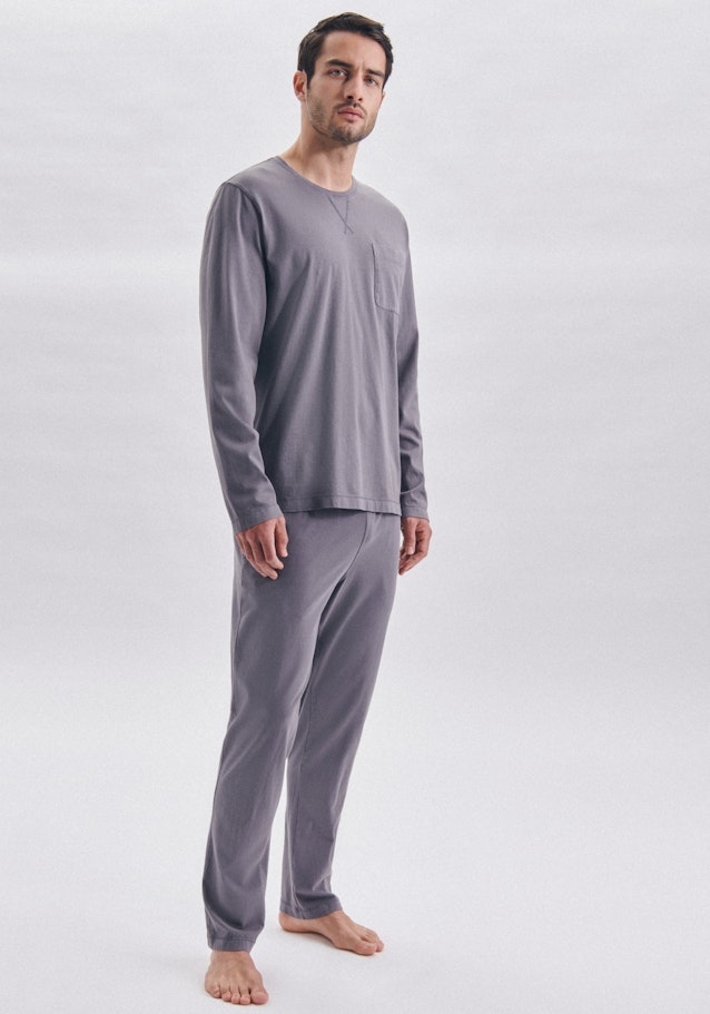 Pyjama aus 100% Baumwolle in Grau | Seidensticker Onlineshop