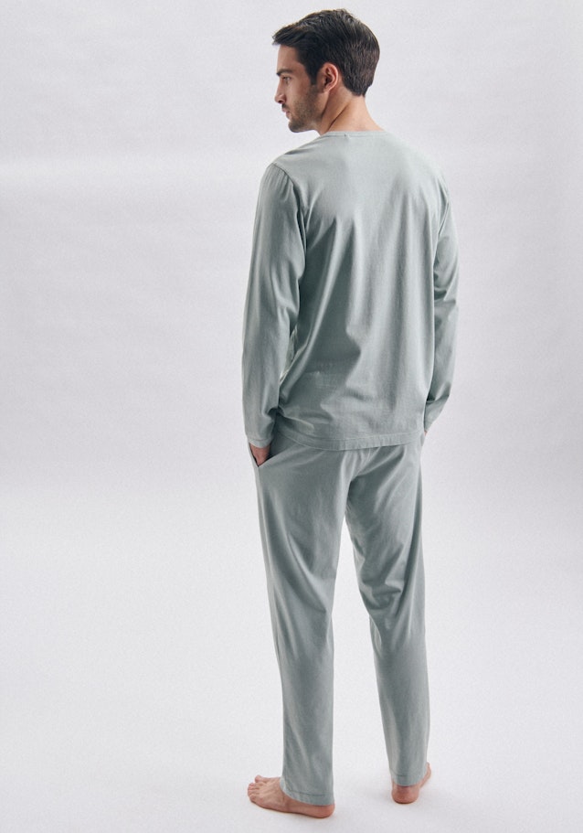Pyjama aus 100% Baumwolle in Grün | Seidensticker Onlineshop