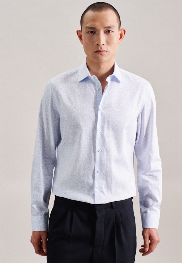 Business Shirt in Slim with Kent-Collar in Light Blue |  Seidensticker Onlineshop