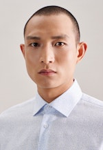 Slim Business Hemd Druck in Hellblau |  Seidensticker Onlineshop