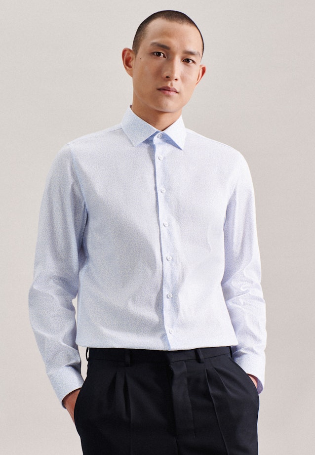 Business Shirt in Slim with Kent-Collar in Light Blue |  Seidensticker Onlineshop