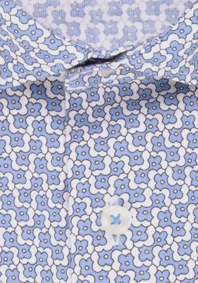 Slim Business Hemd Druck in Hellblau | Seidensticker Onlineshop