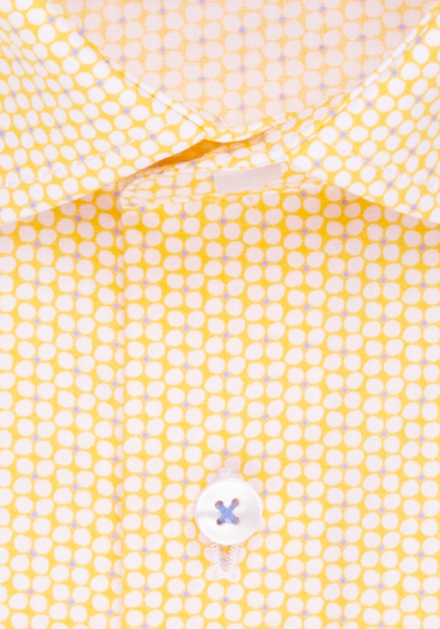Popeline Kurzarm Business Hemd in Regular mit Kentkragen in Gelb |  Seidensticker Onlineshop