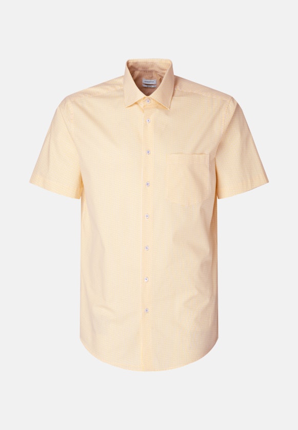 Regular Business shirt Print in Yellow |  Seidensticker Onlineshop