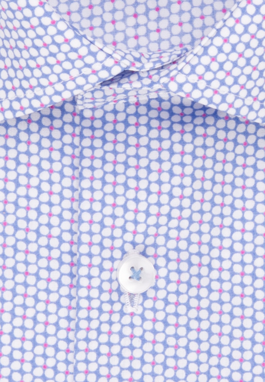 Popeline Kurzarm Business Hemd in Regular mit Kentkragen in Rosa/Pink |  Seidensticker Onlineshop