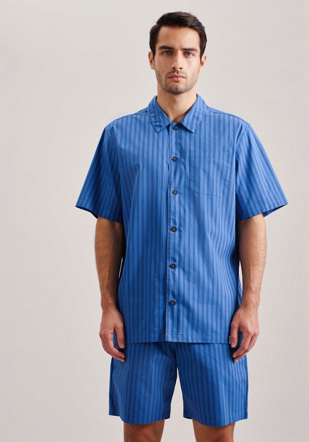 Pyjama in Middelmatig Blauw | Seidensticker Onlineshop
