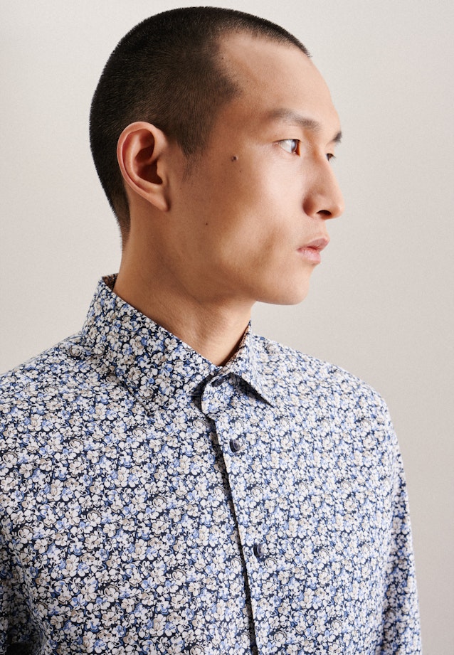 X-Slim Business shirt Print in Brown |  Seidensticker Onlineshop