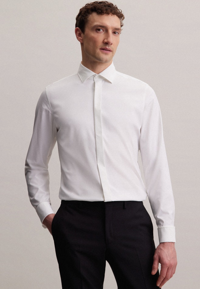 Gala Shirt in Slim with Kent-Collar in Ecru | Seidensticker online shop