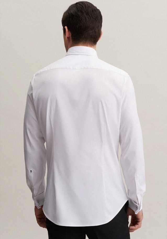 Twill Smokinghemd in Slim mit Kentkragen in Weiß | Seidensticker Onlineshop
