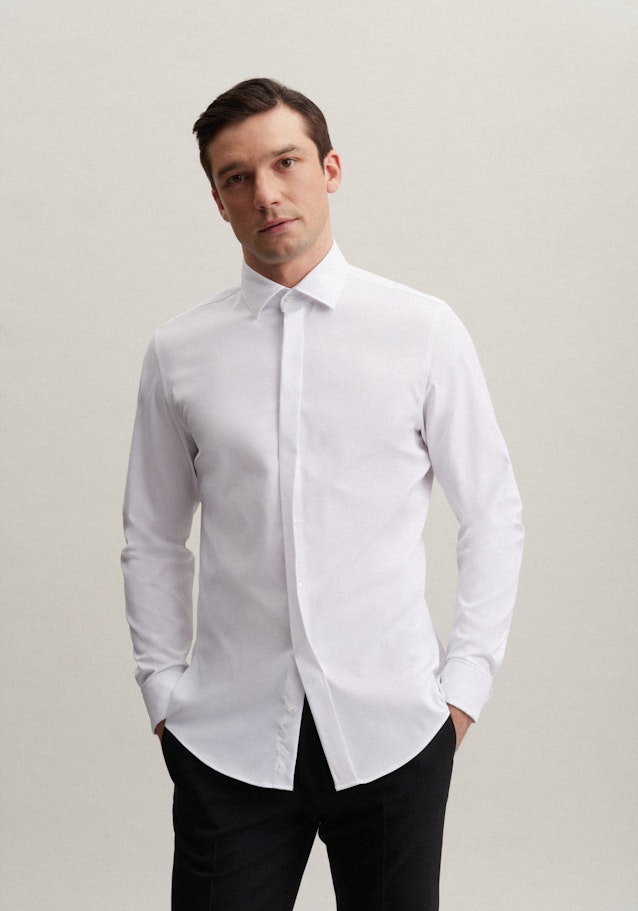 Gala Shirt in Slim with Kent-Collar in White |  Seidensticker Onlineshop