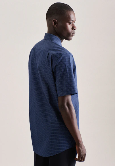 Regular Business Hemd Druck in Hellblau |  Seidensticker Onlineshop