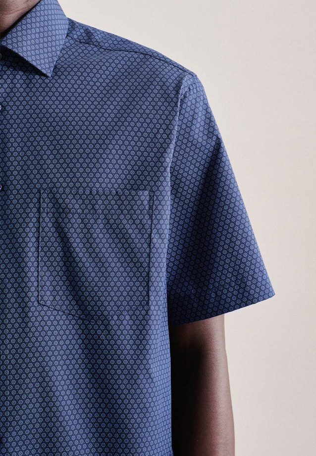 Regular Business Hemd Druck in Hellblau |  Seidensticker Onlineshop