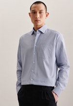 Regular Chemise d'affaires Imprimé in Bleu Clair |  Seidensticker Onlineshop