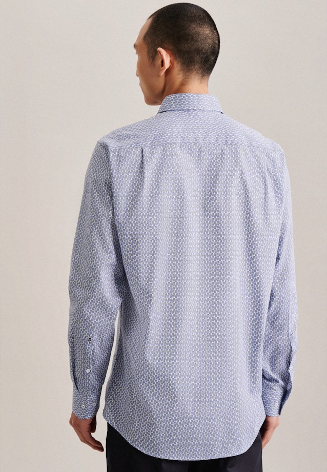 Regular Chemise d'affaires Imprimé in Bleu Clair |  Seidensticker Onlineshop