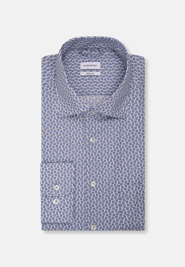 Regular Chemise d'affaires Imprimé in Bleu Clair |  Seidensticker Onlineshop