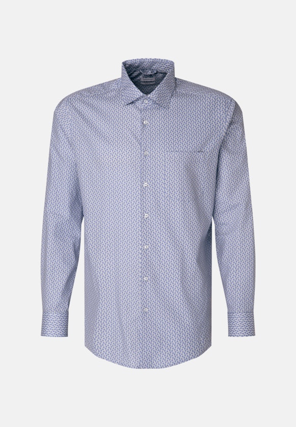 Regular Chemise d'affaires Imprimé in Bleu Clair |  Seidensticker Onlineshop