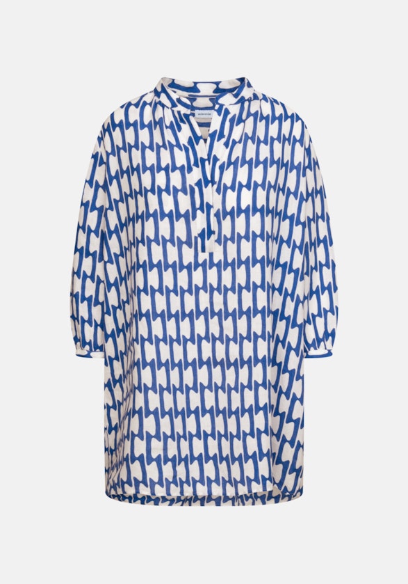 3/4-sleeve Linen Tunic in Medium Blue |  Seidensticker Onlineshop