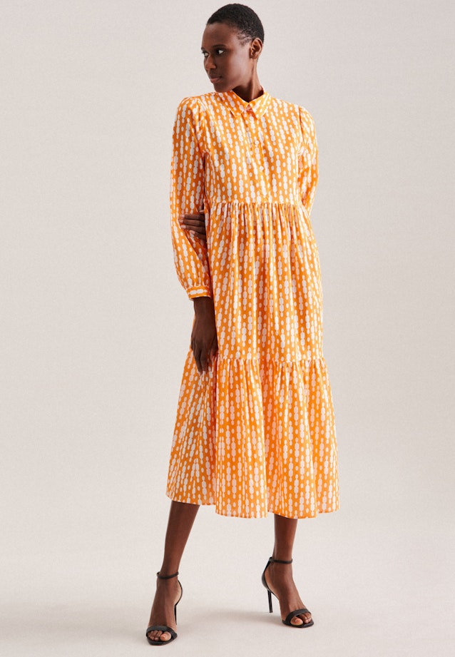 Voile Maxi Kleid in Orange |  Seidensticker Onlineshop