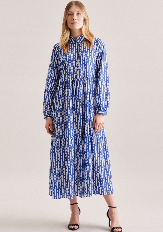Voile Maxi Kleid in Mittelblau | Seidensticker Onlineshop