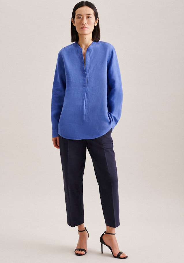 Tunique Lin in Bleu Moyen |  Seidensticker Onlineshop