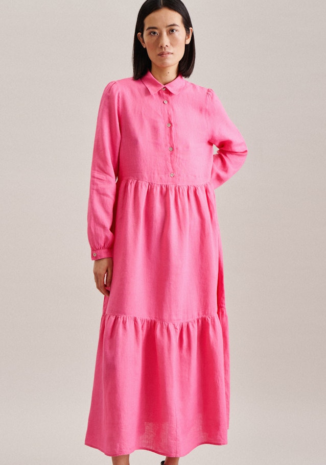 Linen Maxi (ankle length) Dress in Pink |  Seidensticker Onlineshop