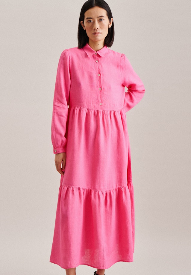 Linen Maxi (ankle length) Dress in Pink | Seidensticker Onlineshop