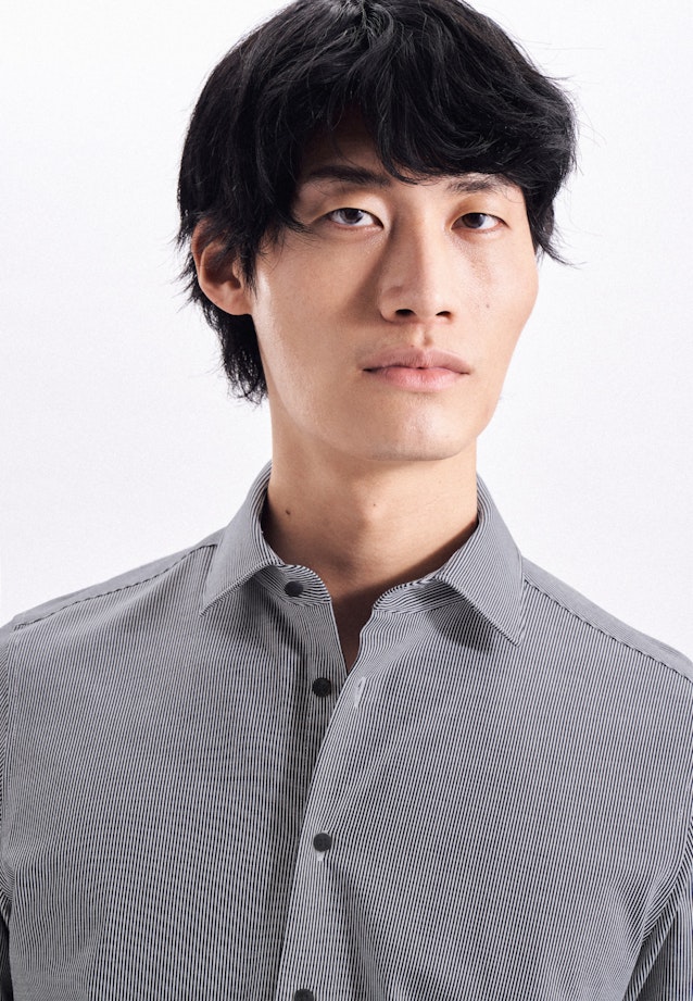 Shaped Chemise performance rayures in Bleu Foncé |  Seidensticker Onlineshop