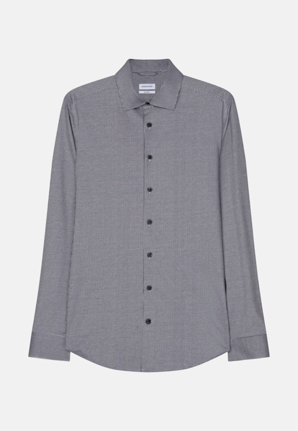 Shaped Chemise performance rayures in Bleu Foncé |  Seidensticker Onlineshop