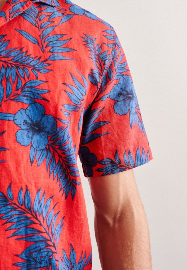 Regular Casual Hemd Druck in Rot |  Seidensticker Onlineshop