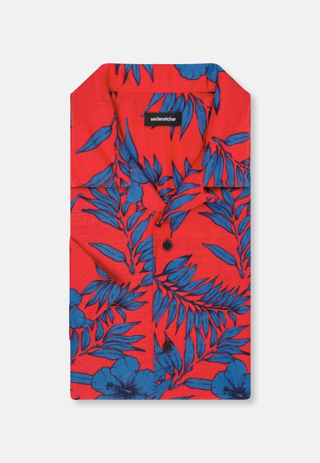Regular Casual Hemd Druck in Rot |  Seidensticker Onlineshop