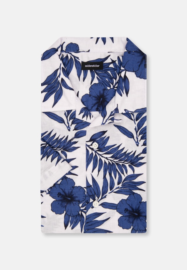 Regular Chemise décontractée Imprimé in Bleu Moyen |  Seidensticker Onlineshop