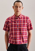 Regular Casual shirt Check in Red |  Seidensticker Onlineshop