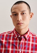 Regular Casual shirt Check in Red |  Seidensticker Onlineshop