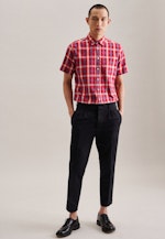 Regular Casual shirt Check in Red |  Seidensticker Onlineshop